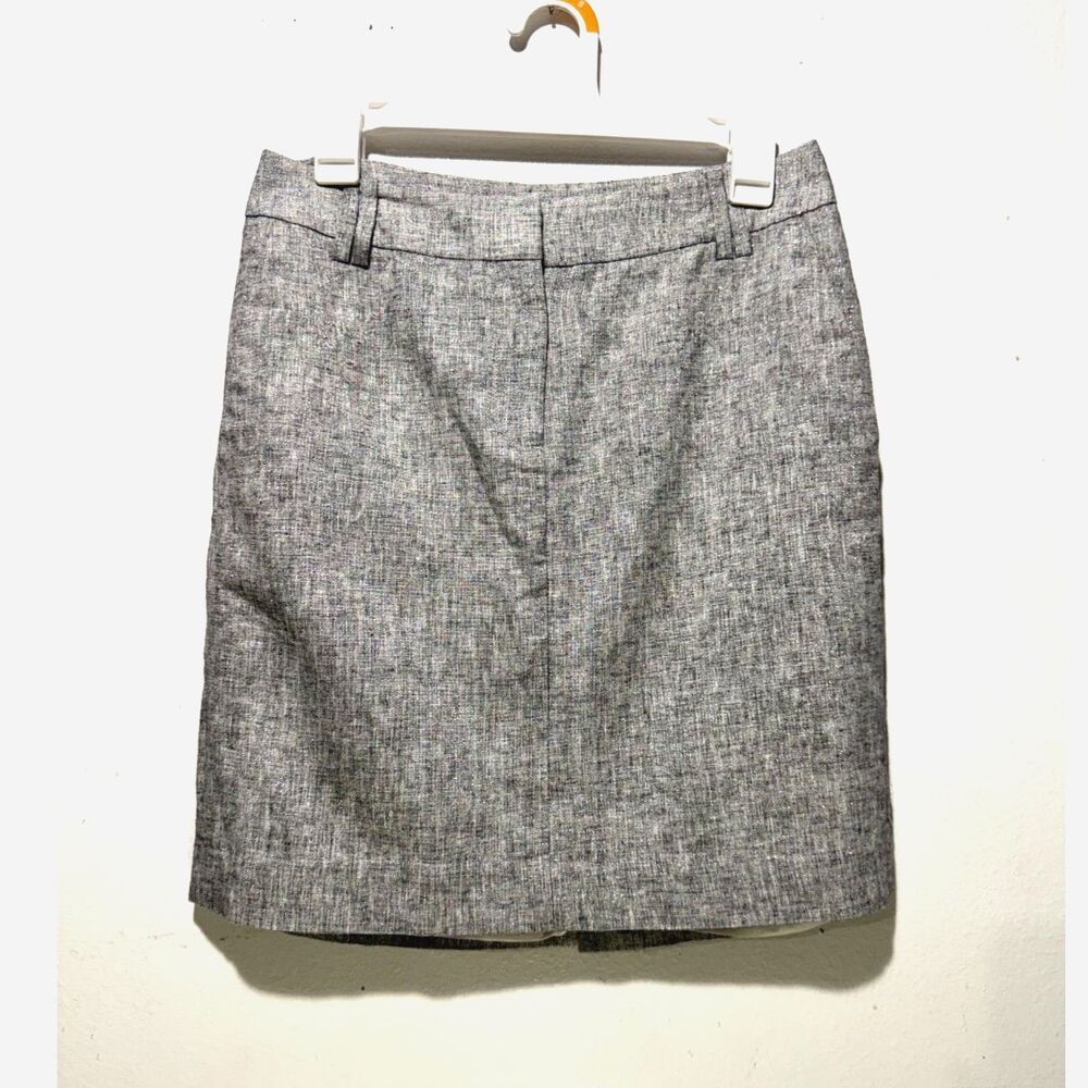 Loft skirt VTG silver 7 Gray casual  party closet staple timeless preppy women 2